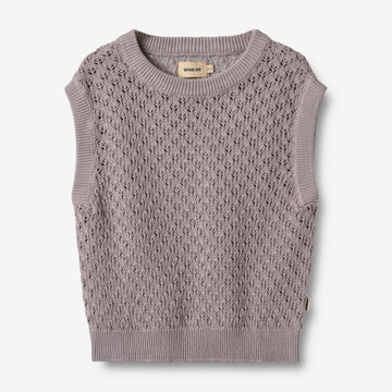 Wheat Main Strickwesten-Saga Knitted Tops 9531 dusty purple