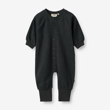 Wheat Main  Sweat-Strampler Lou | Baby Jumpsuits 1432 navy