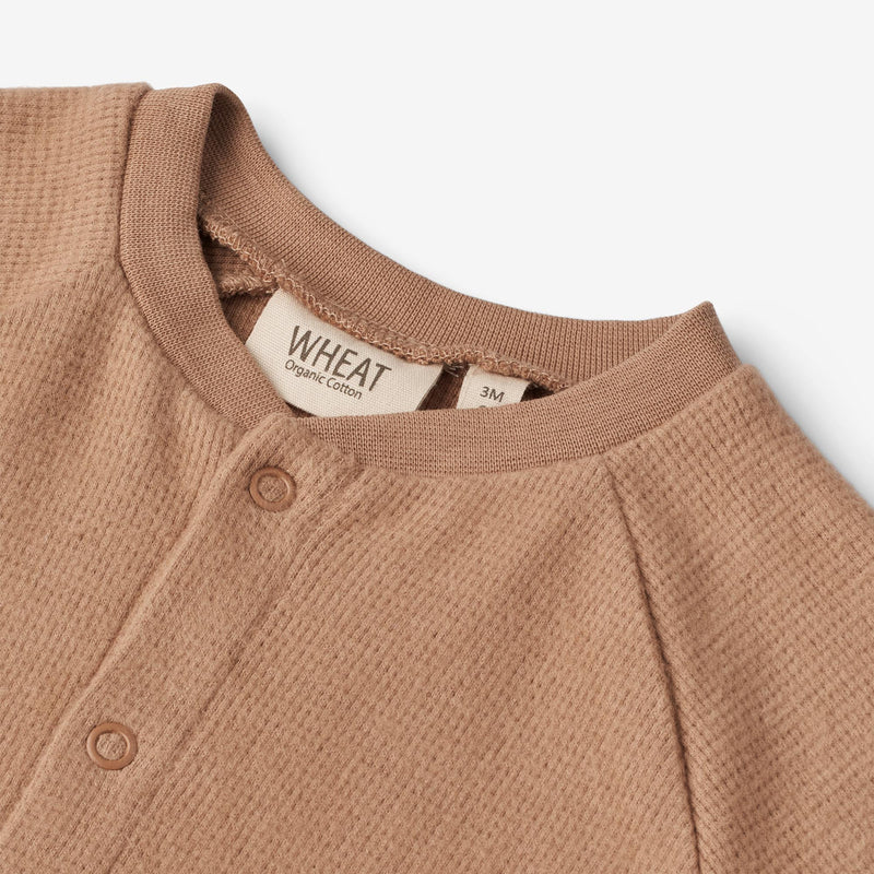 Wheat Main  Sweat-Strampler Lou | Baby Jumpsuits 2121 berry dust