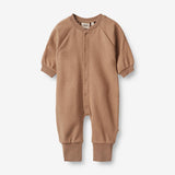 Wheat Main  Sweat-Strampler Lou | Baby Jumpsuits 2121 berry dust