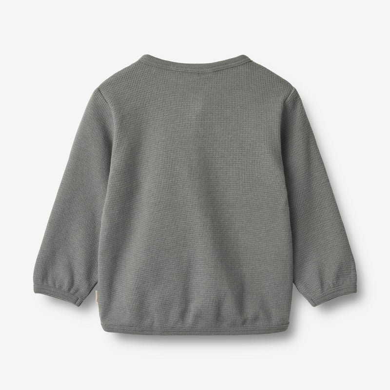 Wheat Main Sweatjacke Toto | Baby Sweatshirts 1201 stormy blue