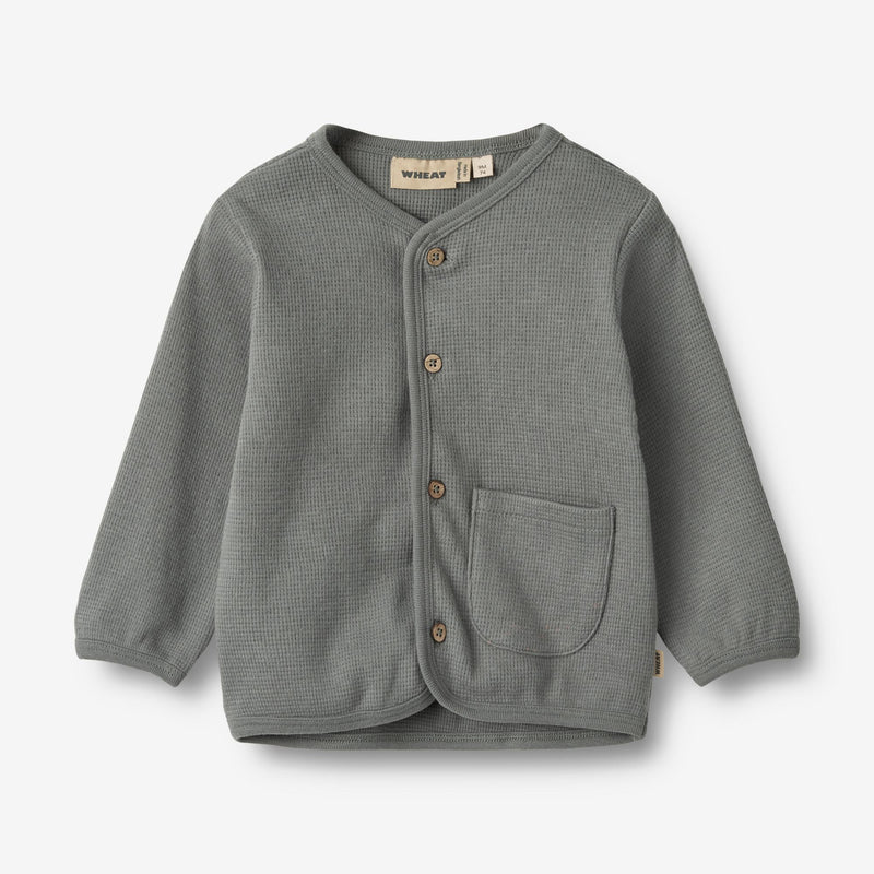 Wheat Main Sweatjacke Toto | Baby Sweatshirts 1201 stormy blue