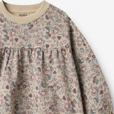 Wheat Main Sweatkleid L/S Lilja Dress 9904 soft sand flowers