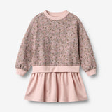 Wheat Main Sweatkleid L/S Maggie Dress 9899 rose brown flowers