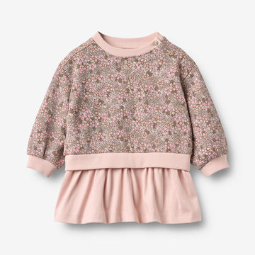 Wheat Main Sweatkleid Maggie Dress 9899 rose brown flowers