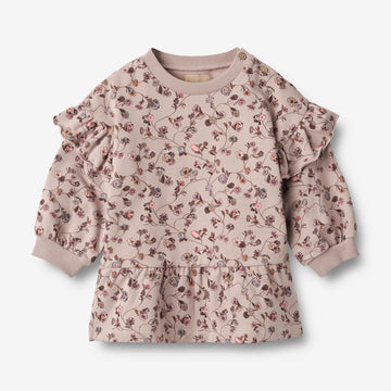 Wheat Main Sweatkleid Annika | Baby Dresses 1136 dry rose flower vine