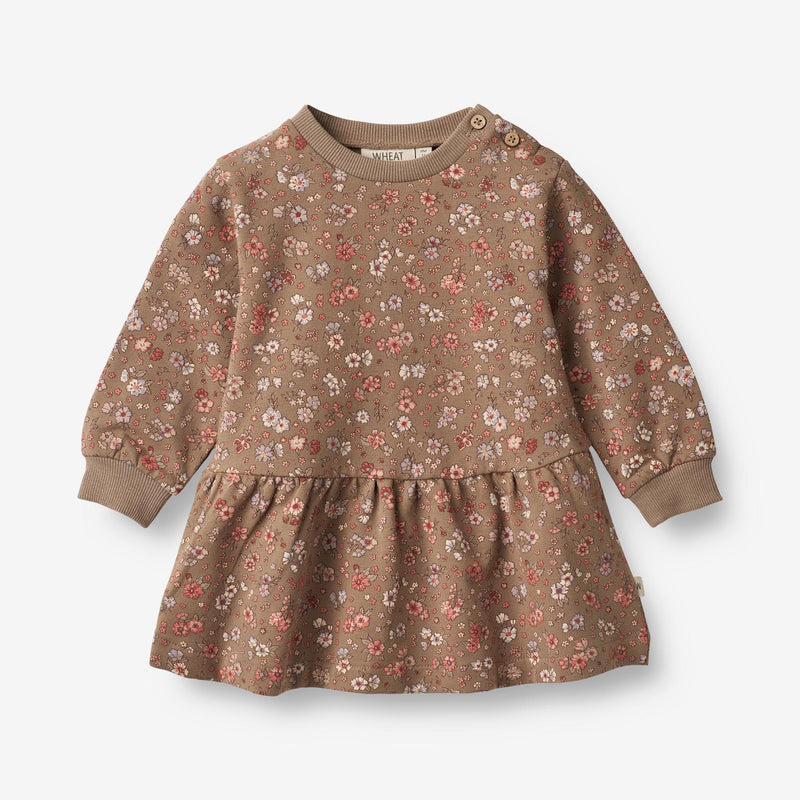 Wheat Main  Sweatkleid Zenia | Baby Dresses 9503 cocoa brown meadow