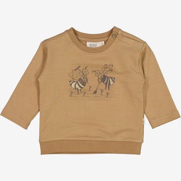 Wheat Main  Sweatshirt Gartenbiene | Baby Sweatshirts 3305 cappuccino