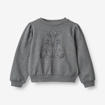 Wheat Main  Sweatshirt Hase mit Stickerei Sweatshirts 1525 autumn sky
