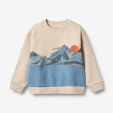 Wheat Main Sweatshirt L/S-Druck Steff Sweatshirt 9575 winter blue