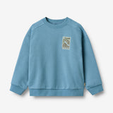 Wheat Main Sweatshirt L/S Abzeichen Sander Sweatshirt 9575 winter blue