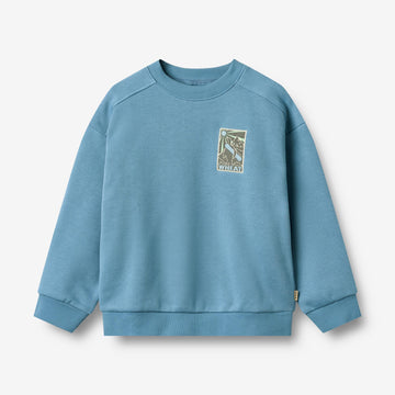 Wheat Main Sweatshirt L/S Abzeichen Sander Sweatshirt 9575 winter blue