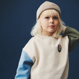 Wheat Main Sweatshirt L/S Badge Elliot Sweatshirt 3191 offwhite