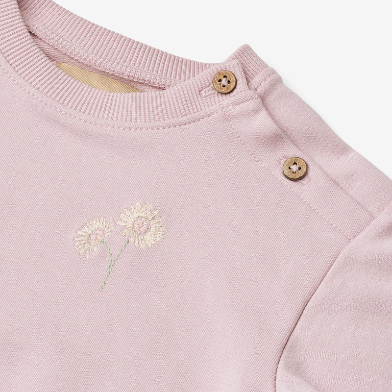 Wheat Main Sweatshirt L/S Bestickung Eliza Sweatshirt 9428 lavender mist