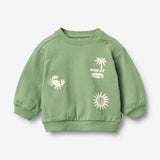 Wheat Main Sweatshirt L/S Elliot Sweatshirt 9645 jade green