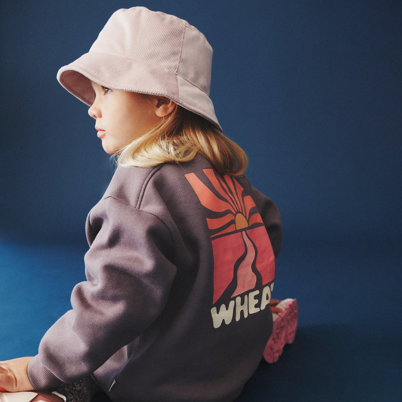 Wheat Main Sweatshirt L/S Ellis Sweatshirt 1035 purple stone