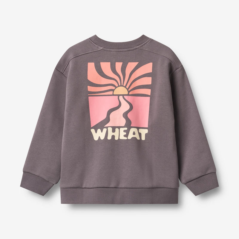 Wheat Main Sweatshirt L/S Ellis Sweatshirt 1035 purple stone