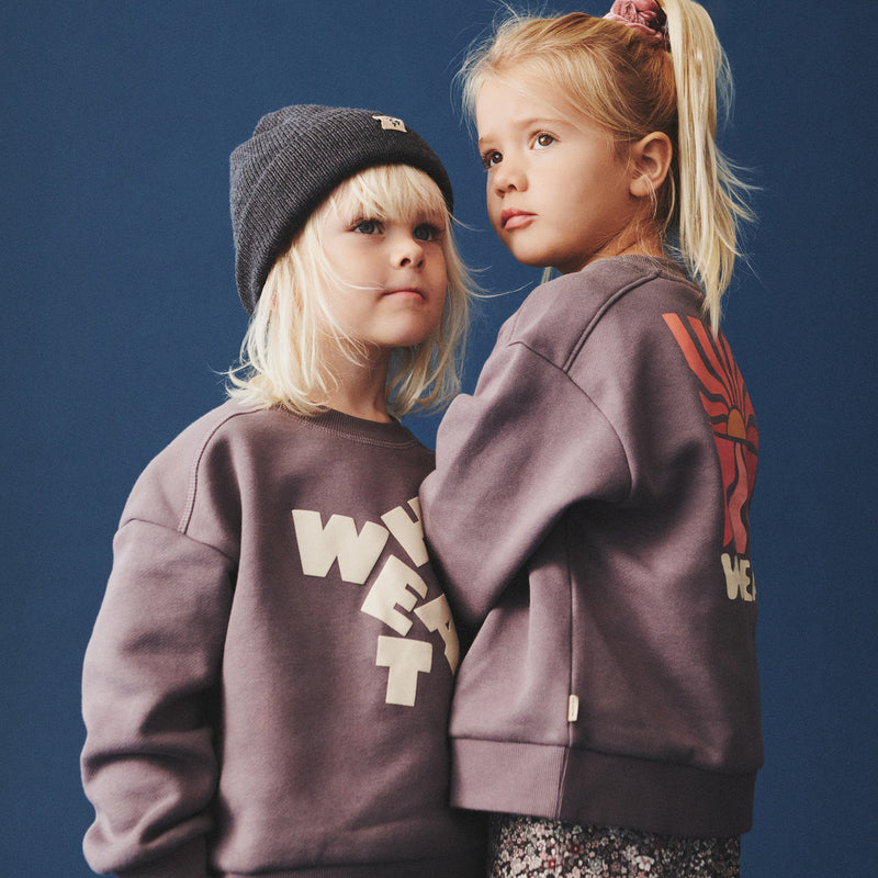 Wheat Main Sweatshirt L/S Ellis Sweatshirt 1035 purple stone