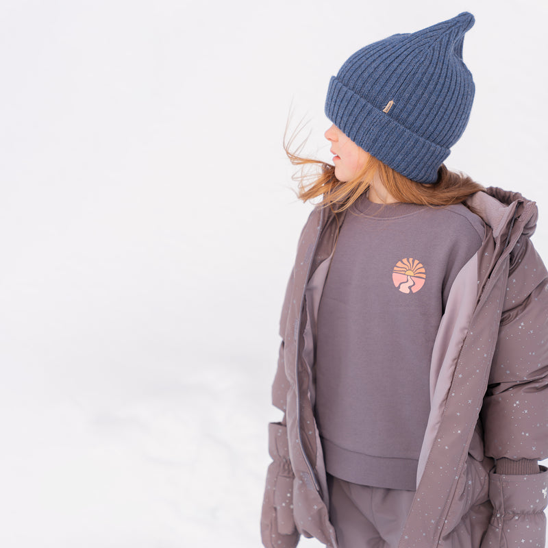 Wheat Main Sweatshirt L/S Ellis Sweatshirt 1035 purple stone