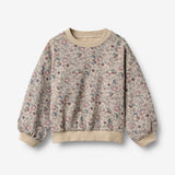 Wheat Main Sweatshirt L/S Lia Sweatshirt 9904 soft sand flowers