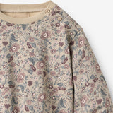 Wheat Main Sweatshirt L/S Lia Sweatshirt 9904 soft sand flowers