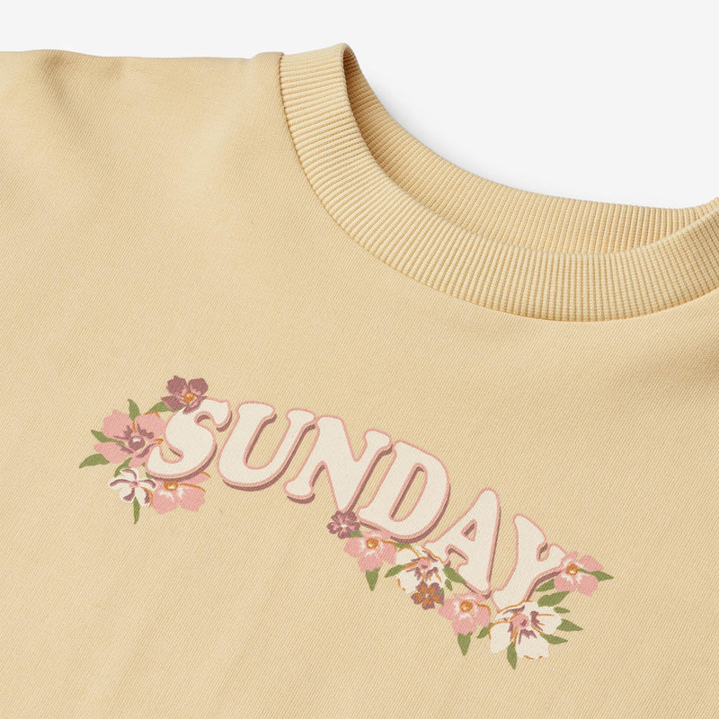 Wheat Main Sweatshirt L/S Lulle Sweatshirt 9421 chamomille