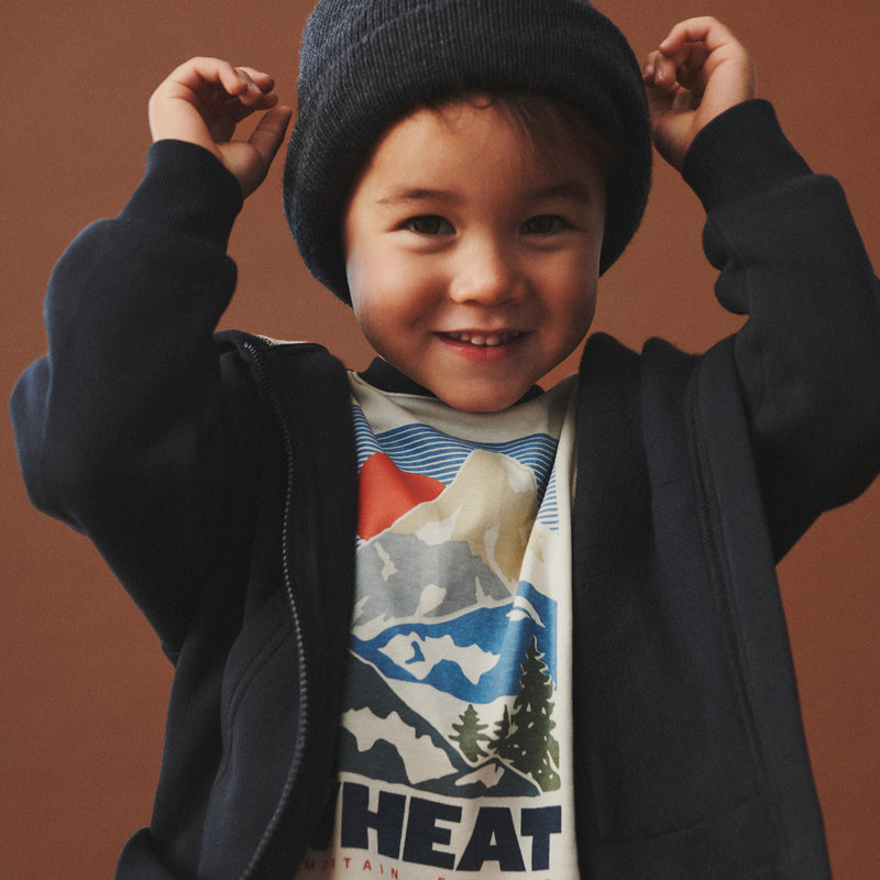 Wheat Main Sweatshirt L/S Reißverschluss Francis Sweatshirt 1432 navy