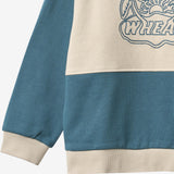 Wheat Main Sweatshirt L/S Steff Sweatshirt 4342 blue teal