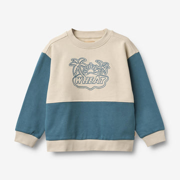 Wheat Main Sweatshirt L/S Steff Sweatshirt 4342 blue teal