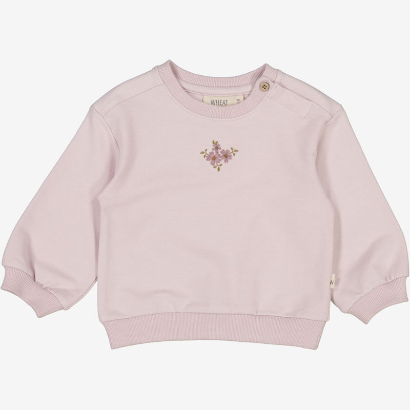Wheat Main  Sweatshirt mit Stickerei Eliza | Baby Sweatshirts 1354 soft lilac
