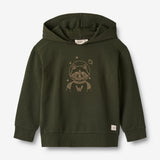 Wheat Main  Sweatshirt mit Waschbär im Weltraum Sweatshirts 4097 deep forest