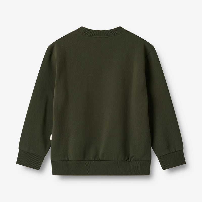 Wheat Main  Sweatshirt mit Weltaum-Stickerei Sweatshirts 4097 deep forest