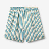 Wheat Main Swim Trunk Hansi badge Shorts 9630 aqua stripe