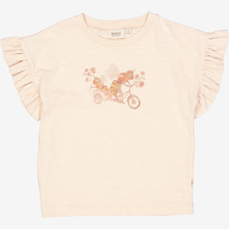 Wheat T-Shirt Bienen auf Fahrrad Jersey Tops and T-Shirts 2032 rose dust