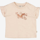Wheat Main  T-Shirt Bienen auf Fahrrad | Baby Jersey Tops and T-Shirts 2032 rose dust