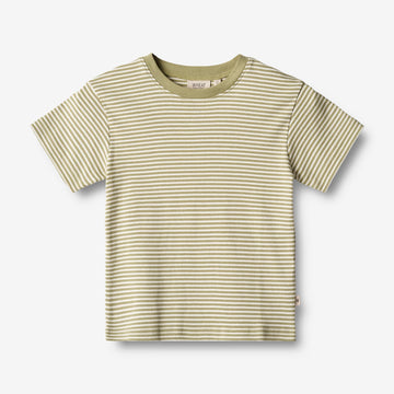 Wheat Main  T-Shirt Fabian Jersey Tops and T-Shirts 4126 sage green stripe