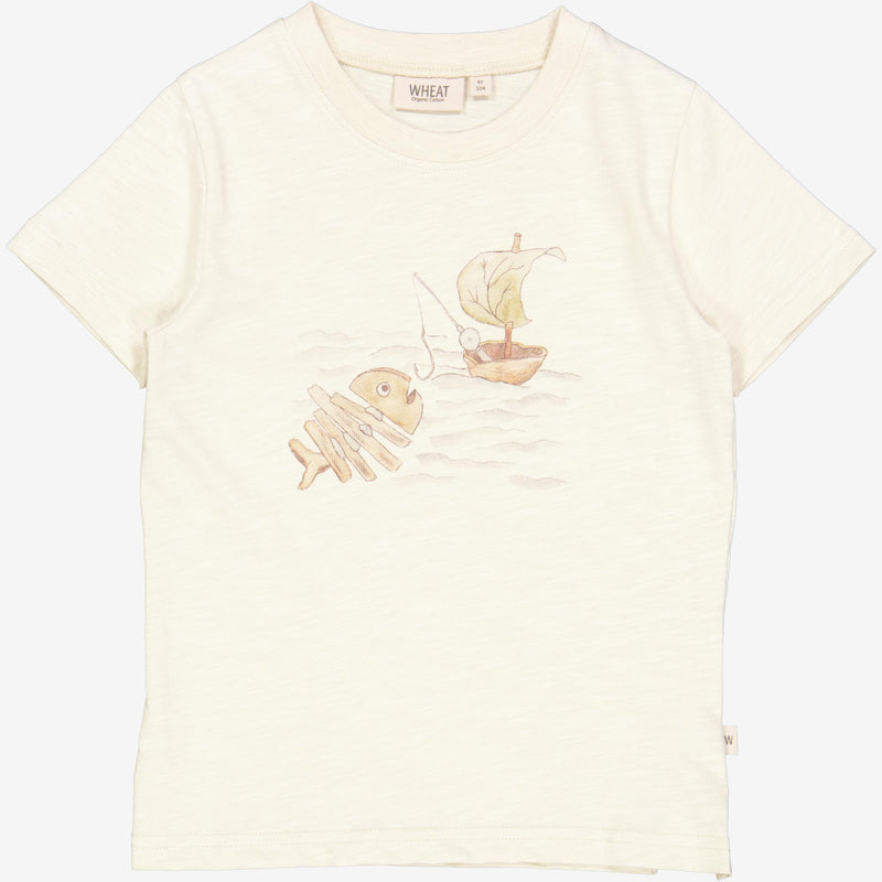 Wheat Main  T-Shirt Fischen Jersey Tops and T-Shirts 3356 chalk