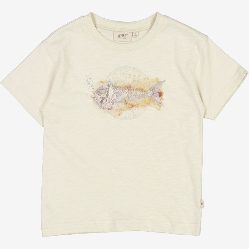 T-Shirt Fischskelett - chalk