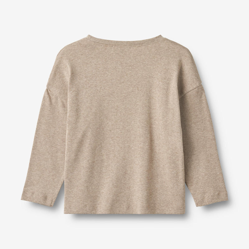 Wheat Main T-Shirt Freunde beim Schlittschuhlaufen Jersey Tops and T-Shirts 0072 gravel melange