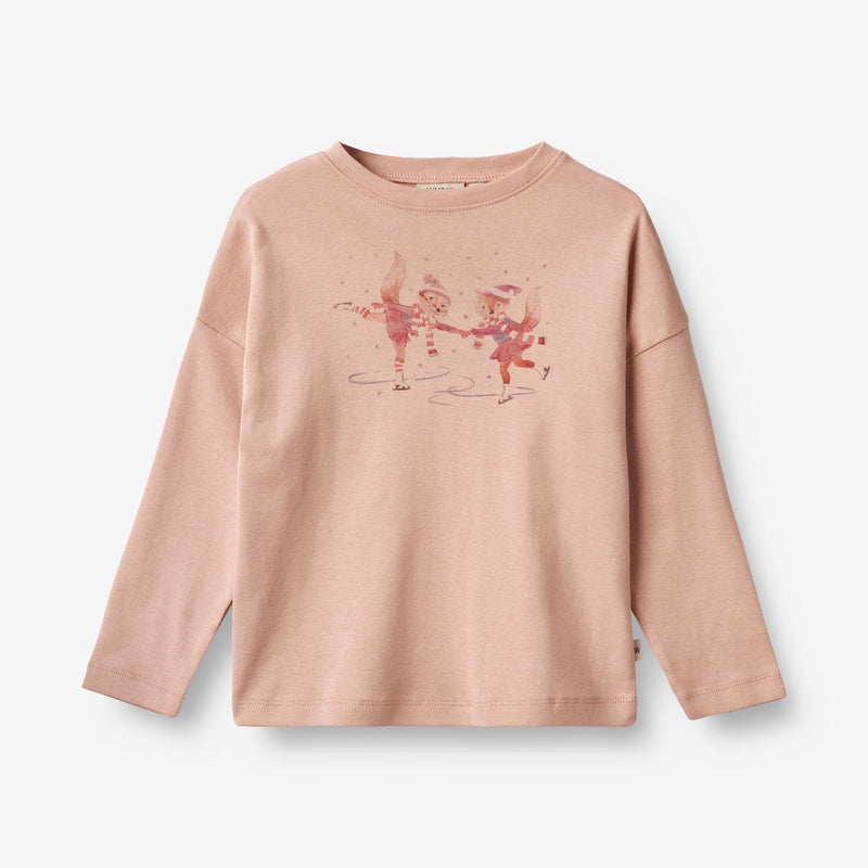 Wheat Main  T-Shirt Freunde beim Schlittschuhlaufen Jersey Tops and T-Shirts 2358 pink sand