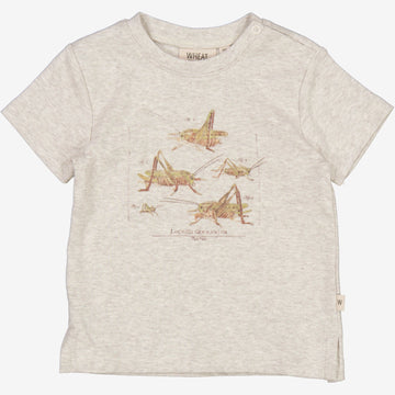 Wheat Main  T-Shirt Grashüpfer | Baby Jersey Tops and T-Shirts 5060 fossil melange