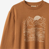 Wheat Main T-Shirt L/S Adam T-Shirt 9719 warm hazel