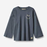 Wheat Main T-Shirt L/S Axe T-Shirt 1292 greyblue