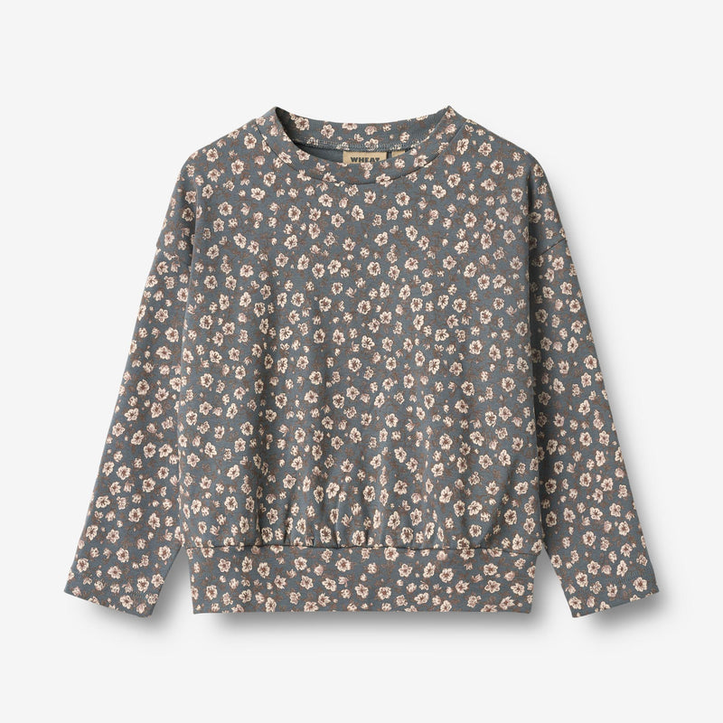 Wheat Main T-Shirt L/S Beathe Jersey Tops and T-Shirts 9571 stormy weather magnolia