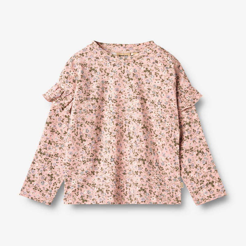 Wheat Main T-Shirt L/S Belinda Jersey Tops and T-Shirts 9536 rose powder flowers