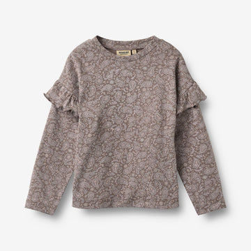 Wheat Main T-Shirt L/S Belinda T-Shirt 9768 purple plum paisley