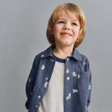 Wheat Main T-Shirt L/S Calvin T-Shirt 3129 eggshell