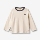 Wheat Main T-Shirt L/S Calvin T-Shirt 3129 eggshell