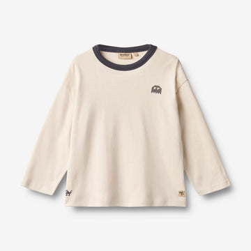 Wheat Main T-Shirt L/S Calvin T-Shirt 3129 eggshell