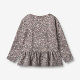 Wheat Main T-Shirt L/S Carolina Jersey Tops and T-Shirts 9565 purple stone flowers